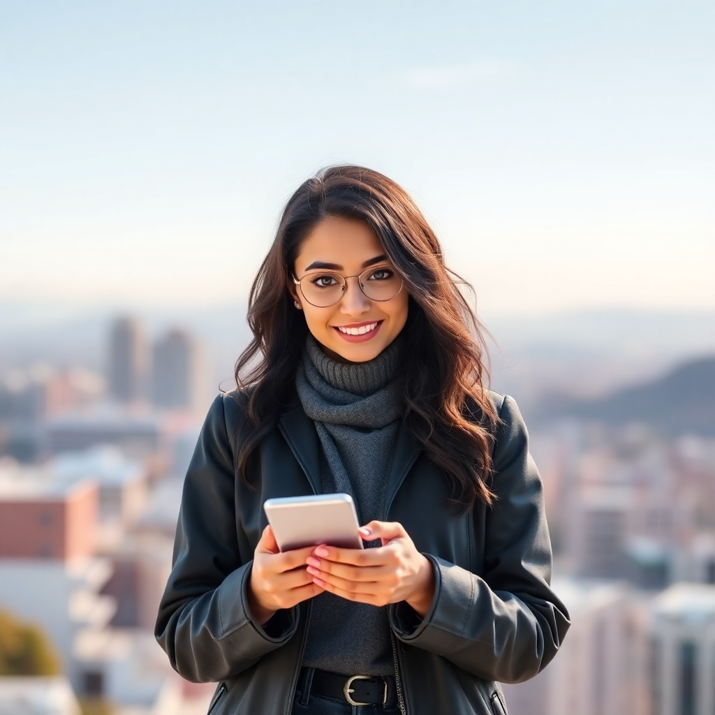  A photorealistic image depicting a successful marketing campaign, perhaps showing a positive customer review or a busy storefront with satisfied customers.